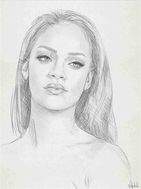 10 Face Portrait Drawing Portrait Drawing Easy