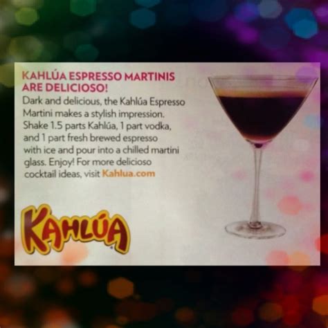 Kahlua Espresso Martini Espresso Martini Alcoholic Drinks Kahlua