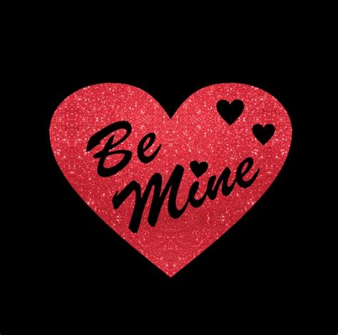 Be Mine Heart Valentines Day Sublimation Svg File Download Free Font