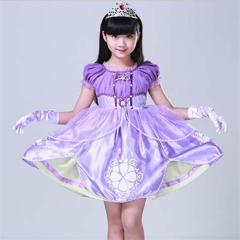 2017 Girl Princess Dresses Children Clothing High Quality Sofia