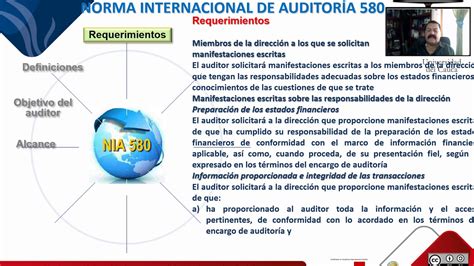 Norma Internacional De Auditoria Nia 580 Manifestaciones Escritas