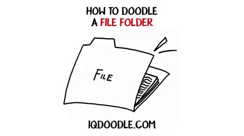 How To Draw A File Folder Drawing Tips Youtube