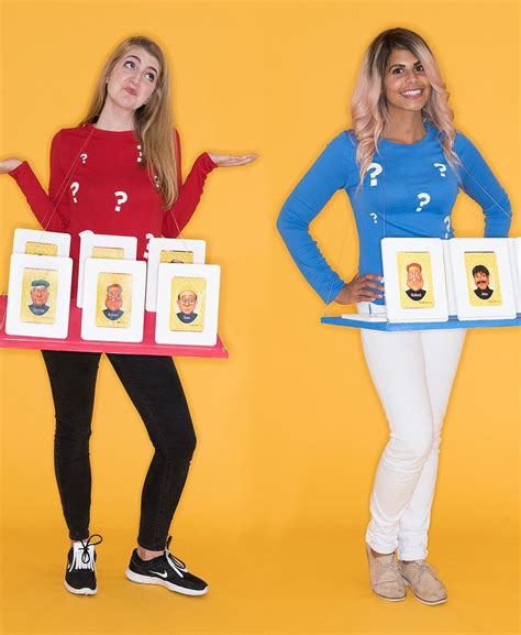 Here S How To Turn Yourself Into A Human Guess Who Board This Halloween Costumes Halloween