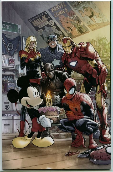 Marvel Comics 1000 D23 Expo Humberto Ramos Mickey Mouse Variant Disney Nm