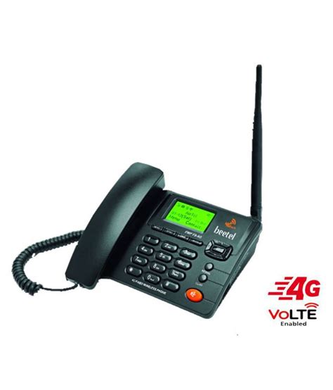 Black F3 4g Beetel Wireless Gsm Landline Phone Standby Time 2 At Rs
