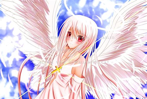 Anime Girl With Angel Wings