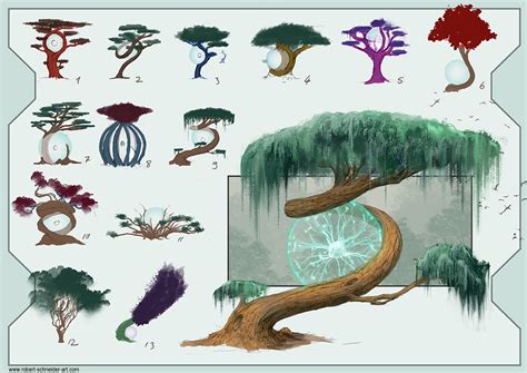 Artstation Alien Tree Concept Art