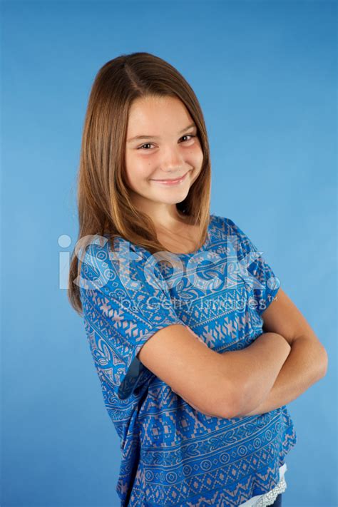 Confident Ten Year Old Girl Stock Photo Royalty Free Freeimages