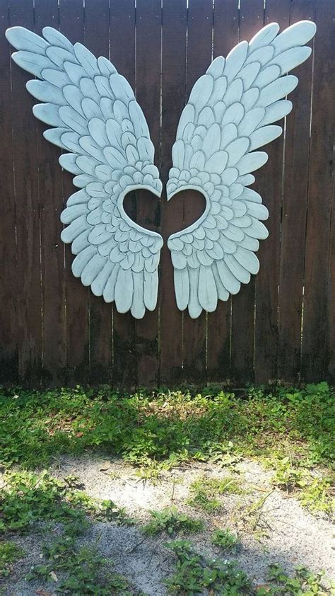 Wood Carved Angel Wings Ooak Gorgeous Large And By Heathermbc Angel