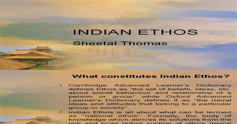 Introduction To Indian Ethos Pdf Document