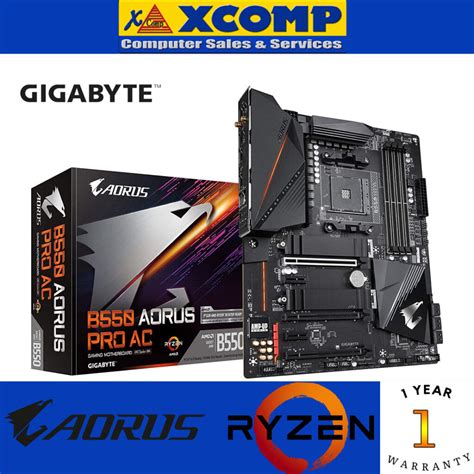 Gigabyte B550 Aorus Pro Ac Motherboard Atx Xcomp Shop