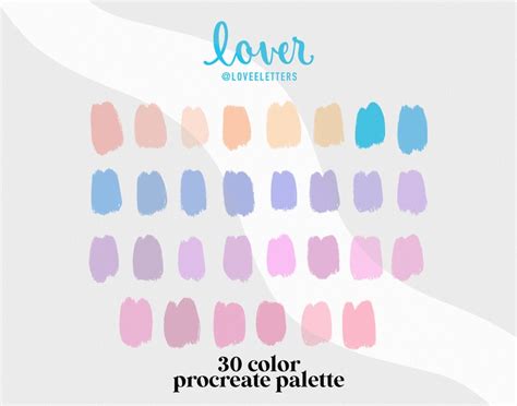 Lover Color Palette Taylor Swift Inspired Color Palette 30 Etsy