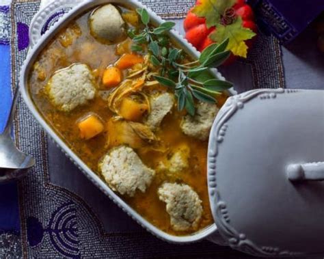 8 Thanksgivukkah Celebration Tips Root Vegetable Soup Matzo Ball