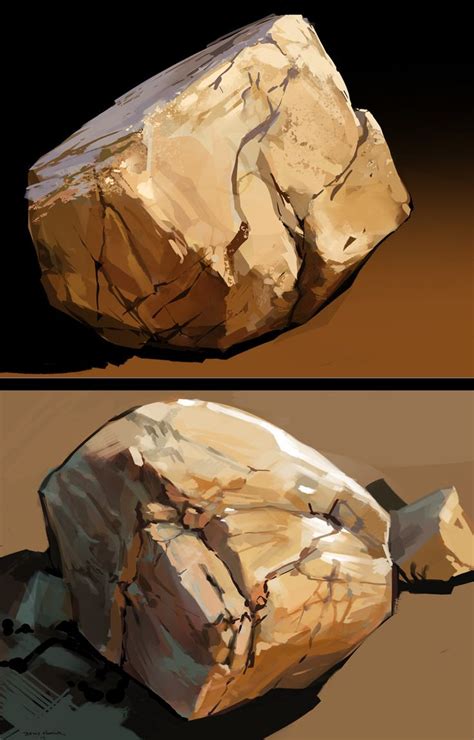 Rock Studies 2 By Zombat On Deviantart In 2021 Concept Art Tutorial