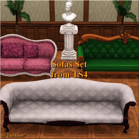 Mod The Sims Sofas Set From Ts4