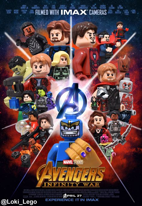 Avengers Infinity War Imax Poster Recreated in LEGO ...
