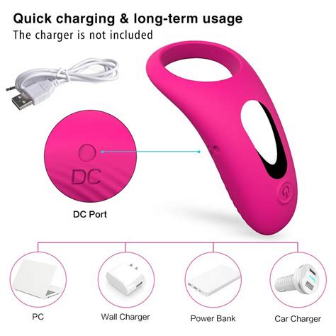 male vibrating cock ring waterproof penis vibrator female sex toy clit orgasm ebay