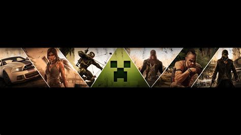 Youtube Banner Template No Text 2560x1440 For Gaming Gaming Banner