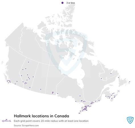 Number Of Hallmark Locations In Canada In 2024 Scrapehero