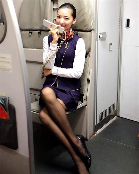 Flight Attendant A Beautiful Woman Uniform Ca