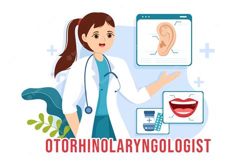 Premium Vector Otorhinolaryngologist Illustration With Medical