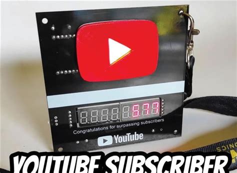 Youtube Subscriber Counter Esp8266 Wemos Share Project Pcbway Youtube Subscribers Youtube