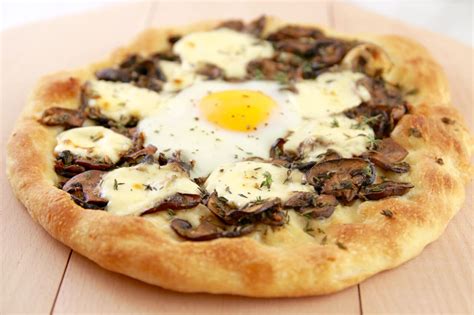 Mushroom, Mascarpone & Egg Pizza - Gemma’s Bigger Bolder Baking