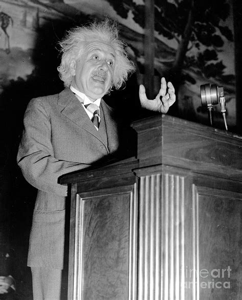 Dr Albert Einstein Lectures Fine Art Print Photograph By Globe Photos