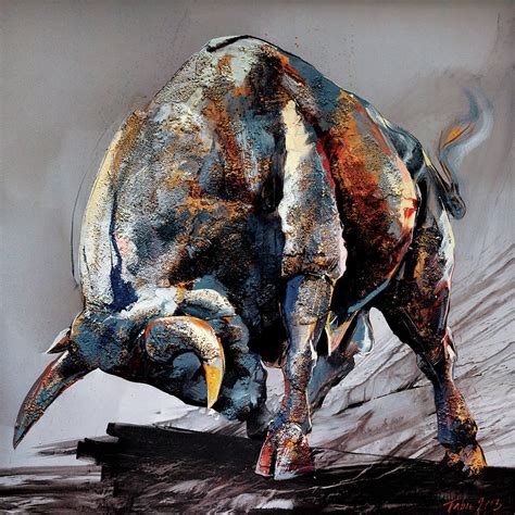 Bull Fight Painting By Dragan Petrovic Pavle Fine Art America