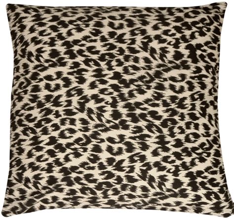Leopard Print Cotton Large Throw Pillow From Pillow Decor