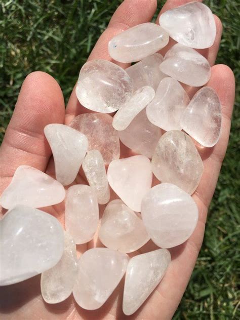Clear Quartz Crystal Tumbled Stones Healing Crystals And Stones
