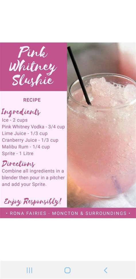 Pink Whitney Drink Recipes With Sprite Leoma Calloway