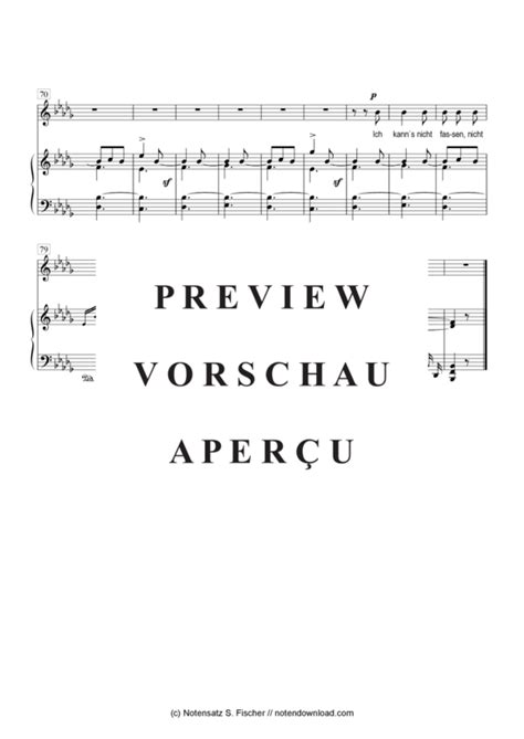 ich kanns nicht fassen nicht glauben klavier gesang pdf noten von schumann in nsf66lk2