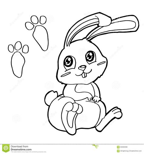 Here you can print free paw patrol coloring pages and please the child. Paw Print With Rabbits Coloring Pages Vector Stock Vector - Illustration of congratulation ...