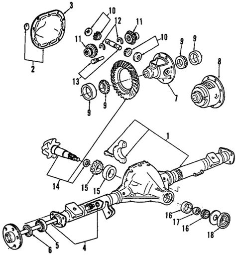 Parts Diagrams Ford Ranger 1996 Universals Rear Axle Diagrams
