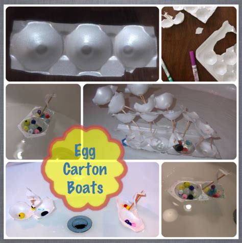Styrofoam Egg Carton Boats Egg Carton Crafts Kids Zone Crafts For Kids