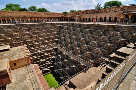 The Magnificent Structure Of Ancient Step Well Chand Baori Rajasthan