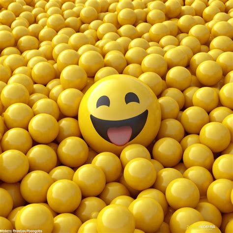 Premium Ai Image Yellow Balls With A Smiley Face Are In A Large Group