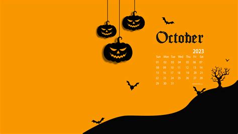 October 2023 Desktop Wallpaper Calendar Calendarlabs