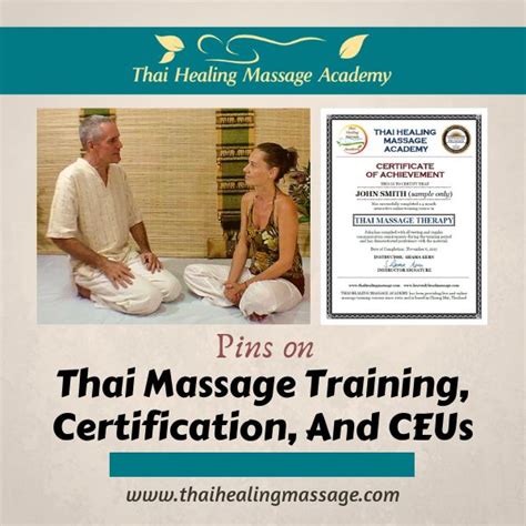 Thai Massage Training And Certification Massage Training Thai Massage Massage Classes