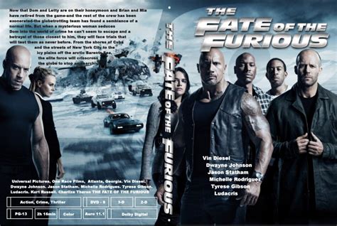 Fate Of The Furious Dvd Cover And Label 2017 R0 Custom Cover And Label
