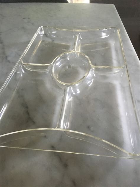 Home And Living Vintage Guzzini Mid Century Acrylic Serving Tray Dining