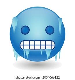 Cold Emoji Icon Illustration Zeichen Freezing Stock Vektorgrafik Lizenzfrei