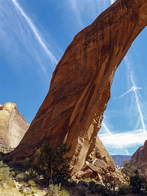 Free Photo Landscape Low Angle View Of Brown Rock Formation Clouds