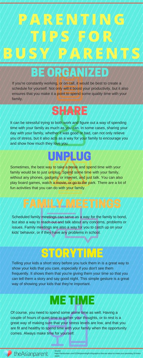 Infographic Parenting Tips For Busy Parents