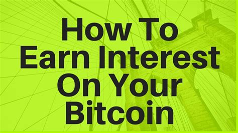 Earn free bitcoin from the best bitcoin faucet & rewards platform. How To Earn Interest On Your Bitcoin (And Other Crypto) - YouTube