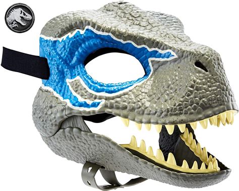 Jurassic World Velociraptor Blue Dinosaur Mask With Realistic Details Exclusive Ebay