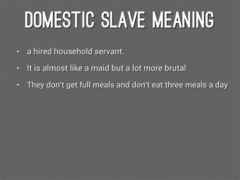 Modern Day Slavery Domestic Slaves By Brandon Backe