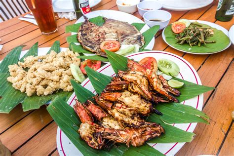 Seafood Dinner By The Beach Menega Cafe Jimbaran Bali