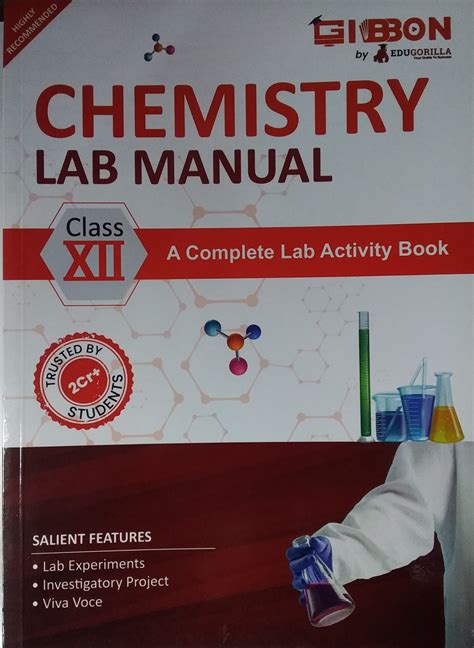 Cbse Chemistry Lab Manual Class 12 A Complete Lab Activity Book 9789355563439 Edugorilla